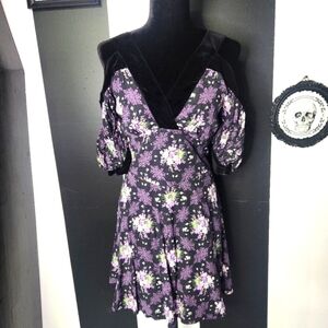 Ted Baker Black and Purple Dress